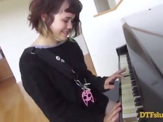 YHIVI clips OFF PIANO SKILLS FOLLOWED BY ROUGH xxx video AND CUM OVER HER FACE! - Featuring: Yhivi / James Deen